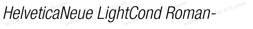 HelveticaNeue LightCond Roman字体转换